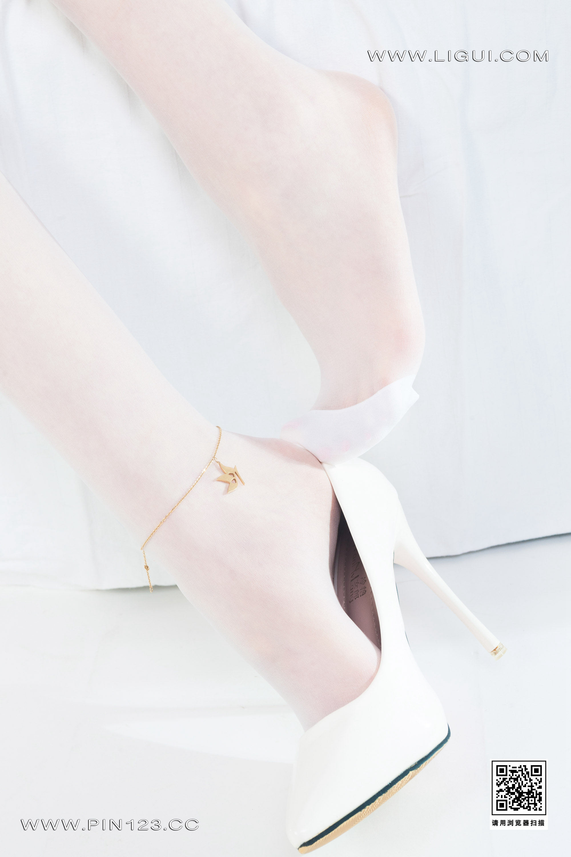 Ligui丽柜  2023.04.17 《白丝天使》 猫猫